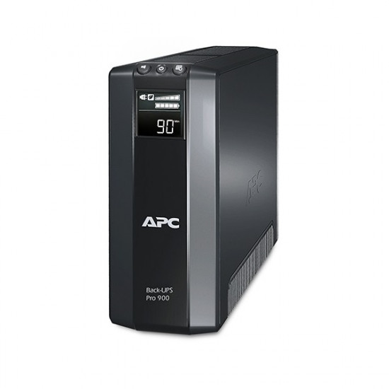 APC szünetmentes, Back-UPS BR900G-GR ) (3+2 SCHUKO) 900VA (540 W) LCD 230V LINE-INTERAKTÍV, torony - USB in