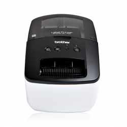 BROTHER Címkenyomtató QL-700, asztali, thermál, 93 címke/perc, 150mm/mp, USB, 300dpi, LED kijelző, DK címke