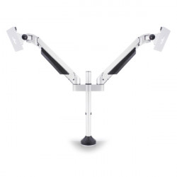 MULTIBRACKETS 2 karos asztali konzol, M VESA Gas Lift Arm Dual White (15-32", max.VESA: 100x100 mm, 10 kg)