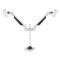 MULTIBRACKETS 2 karos asztali konzol, M VESA Gas Lift Arm Dual White (15-32", max.VESA: 100x100 mm, 10 kg)
