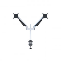 MULTIBRACKETS 2 karos asztali konzol, M VESA Gas Lift Arm Dual Silver (15-32", max.VESA: 100x100 mm, 10 kg)