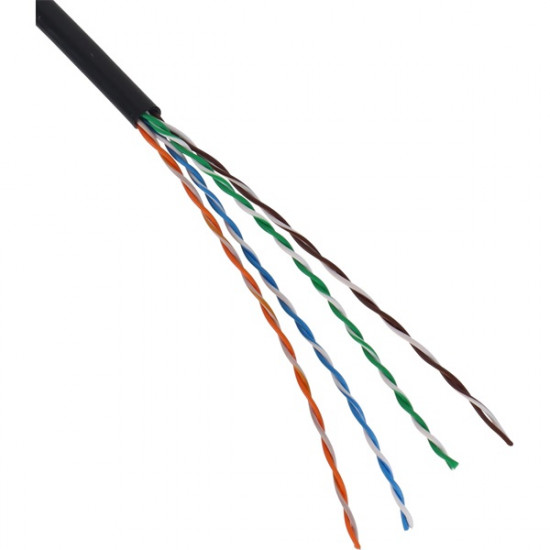 EXCEL Kültéri Falikábel Cat.5e UTP 305m fekete