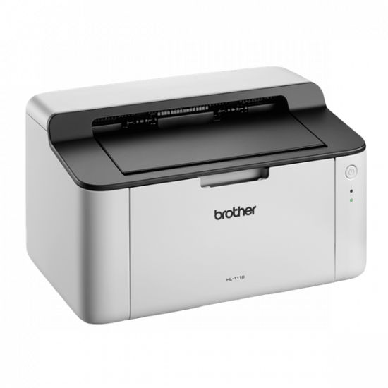BROTHER Lézernyomtató HL-1110E, A4, mono, 20 lap/perc, USB, manuál duplex, 2400x600dpi, 1MB, szürke