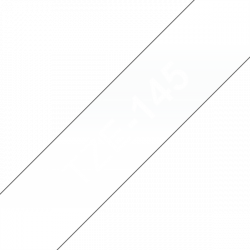 BROTHER szalag TZe-145, Átlátszó alapon Fehér, Laminált, 18mm  0.7", 8 méter