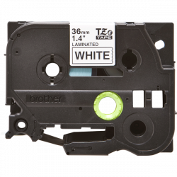 BROTHER szalag TZe-261, Fehér alapon Fekete, Laminált, 36mm  1.4", 8 méter
