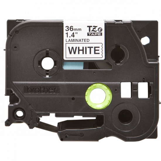 BROTHER szalag TZe-261, Fehér alapon Fekete, Laminált, 36mm  1.4", 8 méter