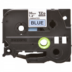 BROTHER szalag TZe-561, Kék alapon Fekete, Laminált, 36mm  1.4", 8 méter