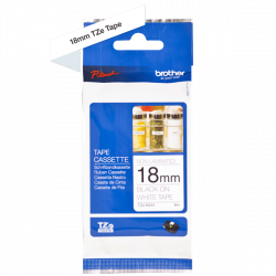 BROTHER szalag TZe-N241, Fehér alapon Fekete, Nem laminált, 18mm  0.7", 8 méter