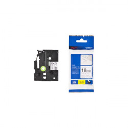 BROTHER szalag TZe-SE4, Fehér alapon Fekete, Biztonsági szalag, 18mm  0.7", 8 méter