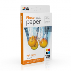 COLORWAY Fotópapír, magasfényű (high glossy), 180 g/m2, 10x15, 50 lap