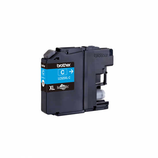 BROTHER Tintapatron LC525XLC, Szuper nagy töltetű - 1300 oldal, Cián