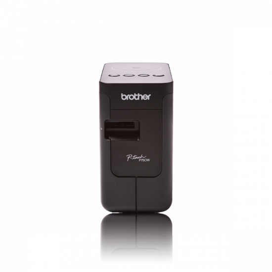BROTHER Címkenyomtató PT-P750W, asztali, Plug&Play csatlakozás, TZe szalag: 3,5-24mm, WiFi/NFC, 30mm/sec