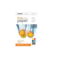 COLORWAY Fotópapír, magasfényű (high glossy), 230 g/m2, 10x15, 100 lap