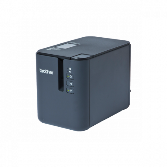 BROTHER Címkenyomtató PT-P950NW, asztali, thermál, WiFi/Bluetooth/LAN/USB/Soros, 360dpi, PT Editor Lite, Tze/HGe szalag