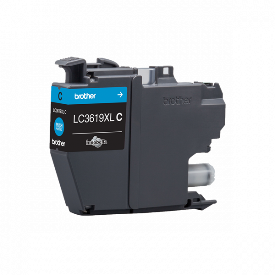 BROTHER Tintapatron LC3619C, Szuper nagy töltetű - 1500 oldal, Cián