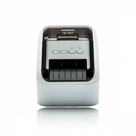 BROTHER Címkenyomtató QL-800, asztali, thermál, Fekete/Piros nyomtatás, 148 mm/mp, USB, 300dpi, PT Editor Lite, DK címke