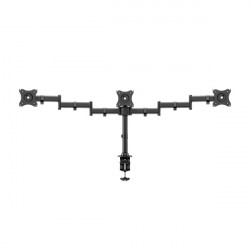 MULTIBRACKETS Asztali konzol (3 képernyős rögzítőkar), M Deskmount Basic Triple (15-27", max.VESA: 100x100 mm, 8 kg)