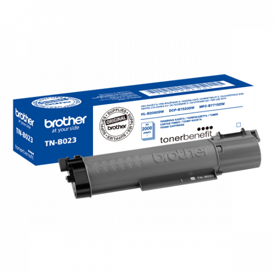 BROTHER Toner TN-B023, Normál - 2000 oldal, Fekete
