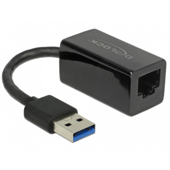 DELOCK Átalakító USB Type-A male > Gigabit LAN kompakt fekete