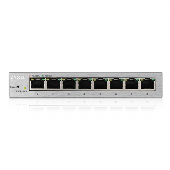 ZYXEL Switch 8x1000Mbps Fémházas Asztali, Web menedzselés, GS1200-8-EU0101F
