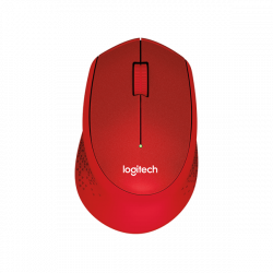 LOGITECH Egér - M330 Silent Plus Vezeték Nélküli Optikai, Piros