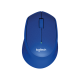 LOGITECH Egér - M330 Silent Plus Vezeték Nélküli Optikai, Kék