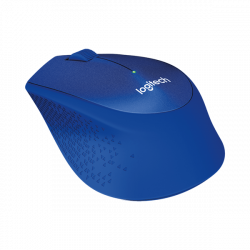 LOGITECH Egér - M330 Silent Plus Vezeték Nélküli Optikai, Kék