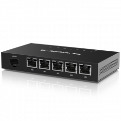 UBiQUiTi EdgeRouter 5x1000Mbps (passive POE) + 1x1000Mbps SFP, Asztali - ER-X-SFP