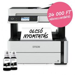 EPSON Tintasugaras nyomtató - EcoTank M3170 (A4, MFP, 1200x2400 DPI, 39 lap/perc, ADF, USB/LAN/Wifi)