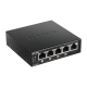 D-LINK Switch 5x1000Mbps (4xPOE+) Fémházas Asztali, DGS-1005P/E