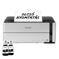 EPSON Tintasugaras nyomtató - EcoTank M1170 (A4, 1200x2400 DPI, 39 lap/perc, USB/LAN/Wifi)