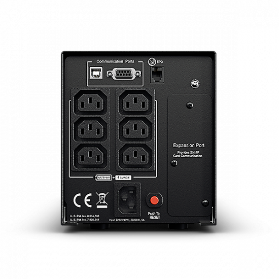 CYBERPOWER UPS PR750ELCD (6xIEC320) 750VA 675W 230V szünetmentes tápegység + USB LINE-INTERAKTÍV