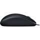 LOGITECH Egér - B110 Vezetékes Optikai Silent, Fekete