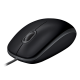LOGITECH Egér - B110 Vezetékes Optikai Silent, Fekete