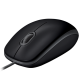 LOGITECH Egér - B110 Vezetékes Optikai Silent, Fekete