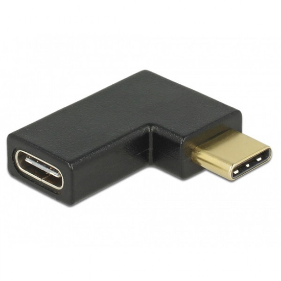 DELOCK Átalakító USB 10 Gbps Type-C male > female 90 fokos bal / jobb