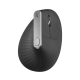 LOGITECH Egér - MX Vertical Ergonomic Bluetooth Optikai, Fekete