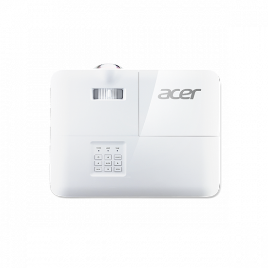 ACER DLP 3D Projektor S1386WH, WXGA, 3600lm, 20000/1, HDMI, short throw, fehér