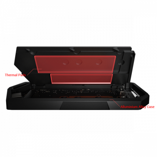 ASUS Külső Ház M.2 NVMe PCIe SSD, USB Type C, ROG STRIX ARION