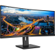 PHILIPS Ívelt VA monitor 34" 346B1C, 3440x1440, 21:9, 300cd/m2, 4ms, USB-C/USB-B/4xUSB/HDCP/LAN/DP/HDMI, hangsz.