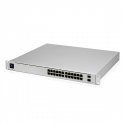UBiQUiTi Switch 24x1000Mbps (24xPOE+) + 2x10000Mbps SFP+, Menedzselhető, Rackes - USW-PRO-24-POE