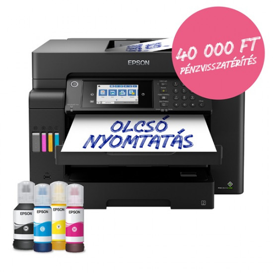 EPSON Tintasugaras nyomtató - EcoTank L15160 (A3+, MFP, színes, 4800x2400 DPI, 32 lap/perc, USB/LAN/Wifi)