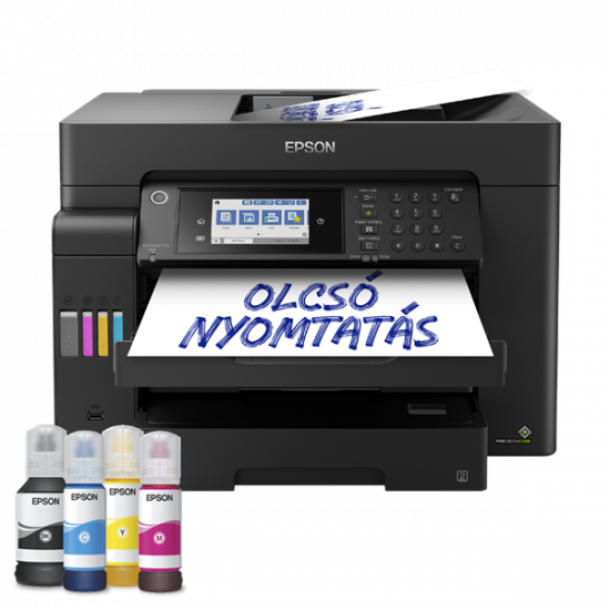 EPSON Tintasugaras nyomtató - EcoTank L15160 (A3+, MFP, színes, 4800x2400 DPI, 32 lap/perc, USB/LAN/Wifi)