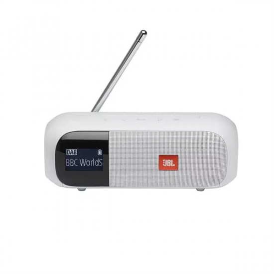 JBL Tuner 2 (Hordozható DAB/DAB+/FM rádió Bluetooth-al), Fehér