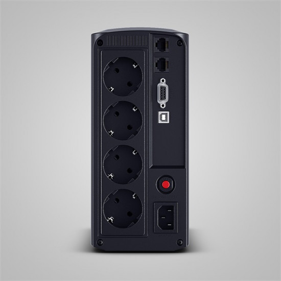 CYBERPOWER UPS VP1000ELCD (4x Schuko) 1000VA 550W 230V szünetmentes tápegység + USB LINE-INTERAKTÍV