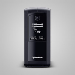 CYBERPOWER UPS VP1000ELCD (4x Schuko) 1000VA 550W 230V szünetmentes tápegység + USB LINE-INTERAKTÍV