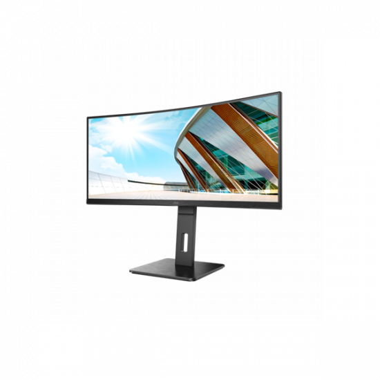 AOC Ívelt VA monitor 34" CU34P2A, 3440x1440, 21:9, 300cd/m2, 1ms, 100Hz, 2xHDMI/DisplayPort/4xUSB, hangszóró