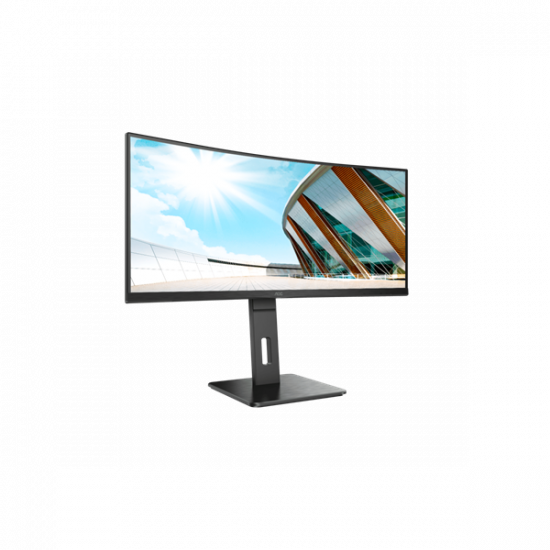 AOC Ívelt VA monitor 34" CU34P2A, 3440x1440, 21:9, 300cd/m2, 1ms, 100Hz, 2xHDMI/DisplayPort/4xUSB, hangszóró