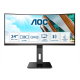 AOC Ívelt VA monitor 34" CU34P2A, 3440x1440, 21:9, 300cd/m2, 1ms, 100Hz, 2xHDMI/DisplayPort/4xUSB, hangszóró