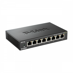 D-LINK Switch 8x1000Mbps Fémházas Asztali, DGS-108GL/E